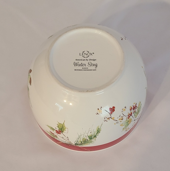 Lenox Winter Song Bird Large Bowl - Picture 4 of 6
